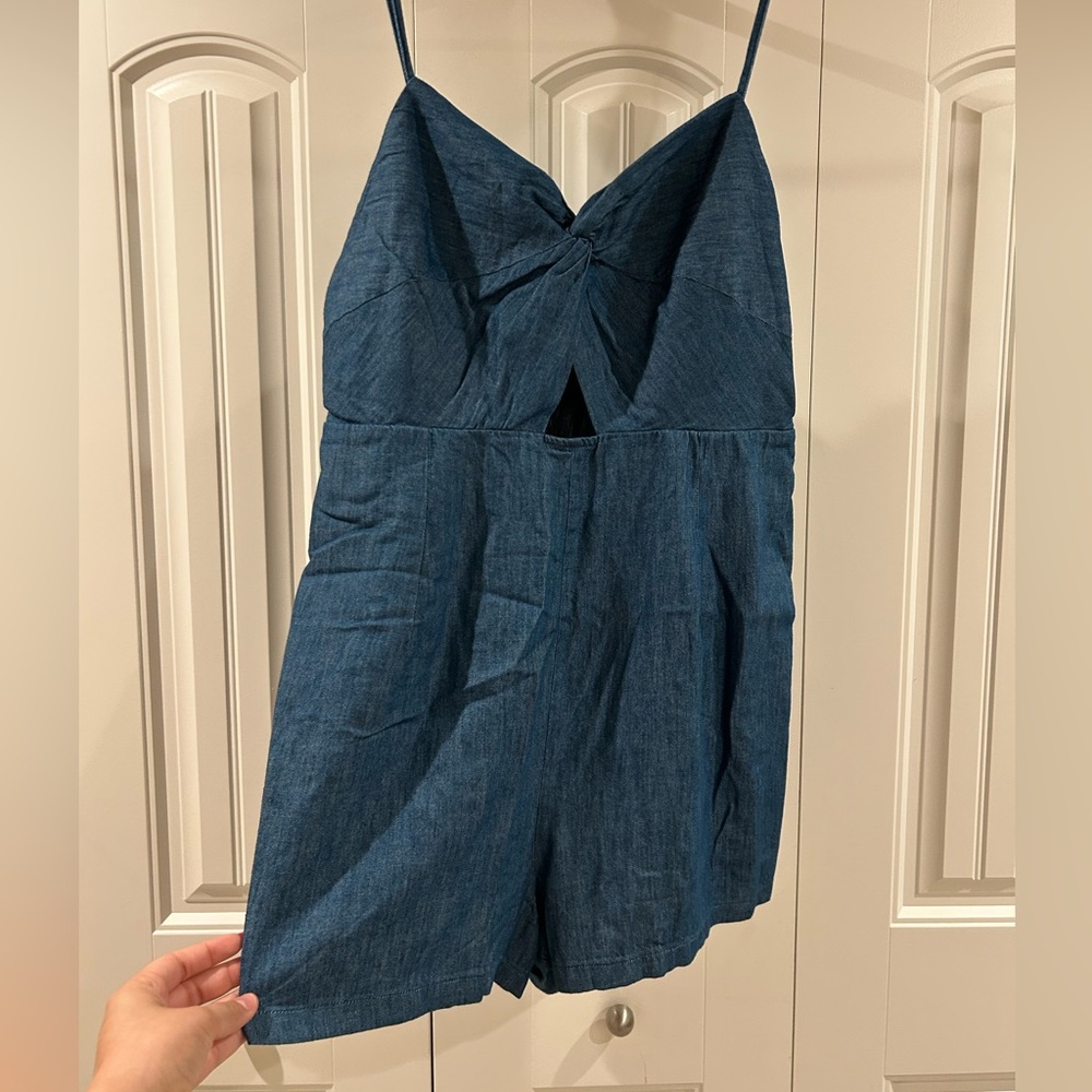 Old Navy Denim Blue Romper
